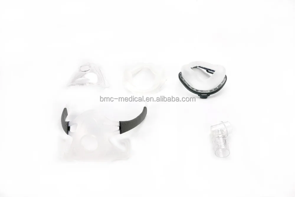 
BMC F1A Full Face Mask Realistic Silicone Gel Masks Mouth & Nose For Sleep Snoring Health Care And Apnea Therapy Instrument 