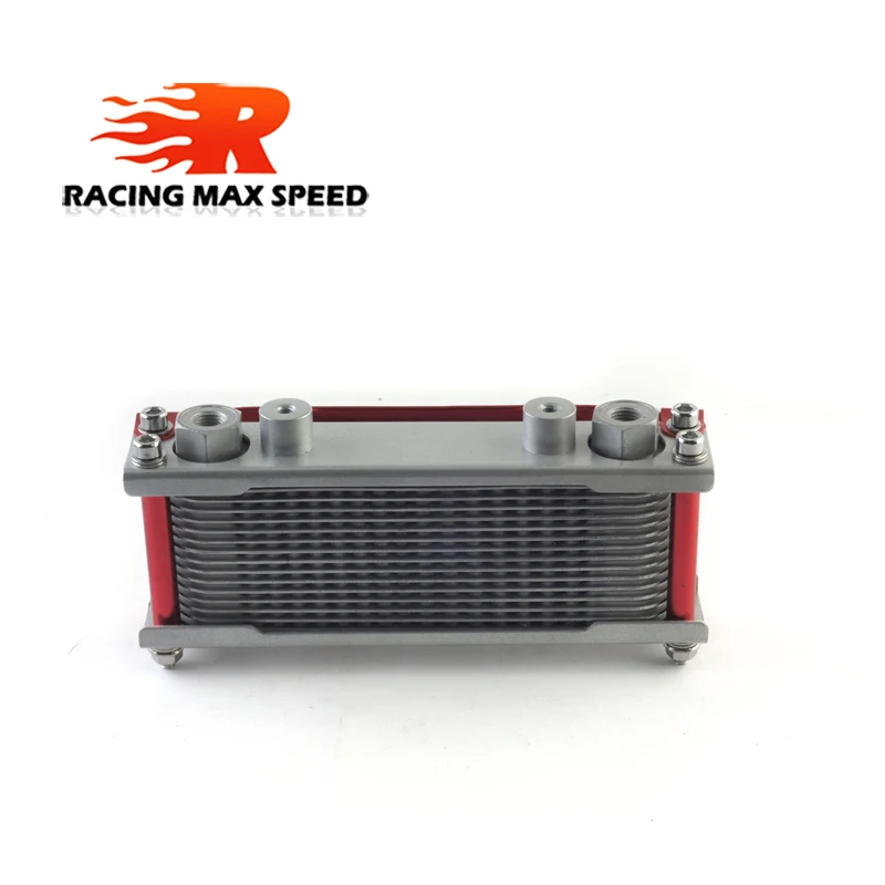 
Motorcycle Engine Oil Cooler Upgrade Aluminum Motorcycle Engine Oil Cooler Cooling Radiator 50CC-200CC Universal 