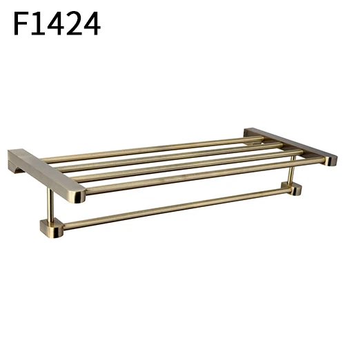Frap Бронзовый Алюминий для ванной полотенца стойки Настенные вешалка для полотенец F1424