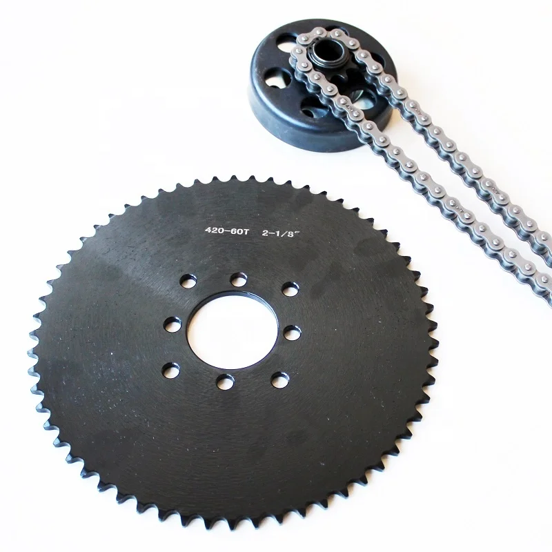 Go kart Centrifugal clutch 19.05mm bore 10T and #420 chain with 60T sprocket