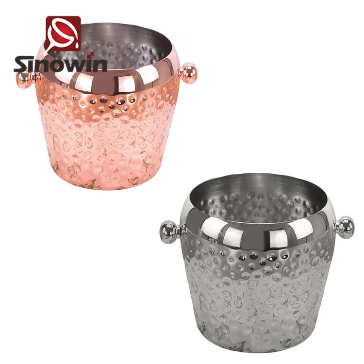 Ведро для пива льда вина ведра с ушками оптовая продажа из нержавеющей стали охладители и держатели аксессуары бара инструменты ежедневного приготовления