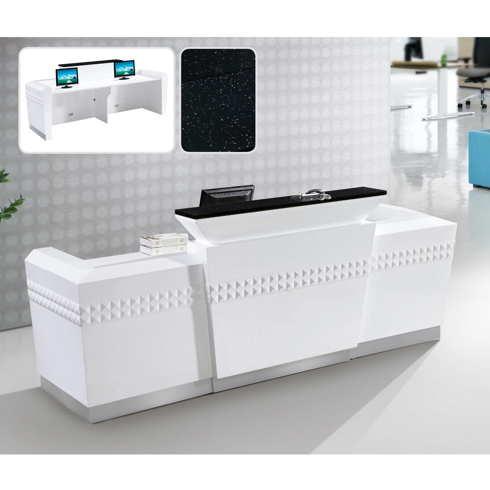 Белый Стеганный салон красоты приемник