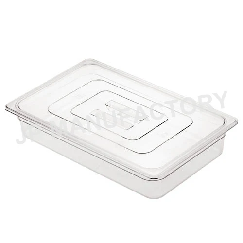 NSF GN seashell serving tray buffet server tray 1/1 Clear Polycarbonate Hotel Buffet Tray