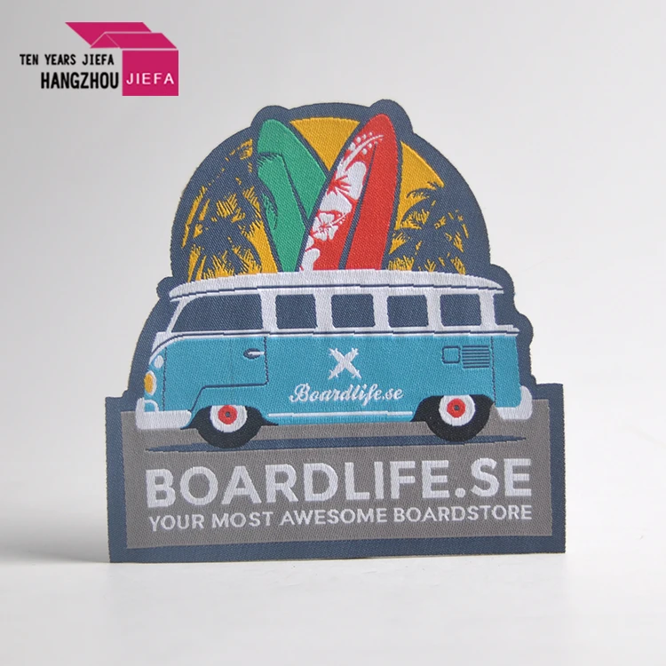 Factory Price Custom Brand Logo Woven Iron on Patches for Clothing