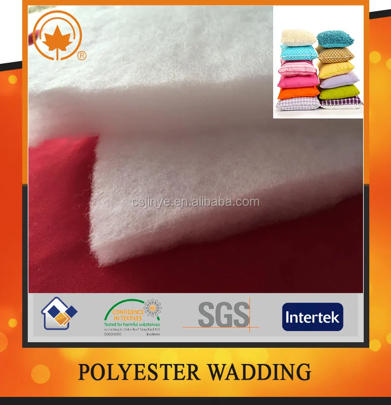 Warm Soft Portable Environmentally Friendly Filling Padding Fabric Polyester Wadding