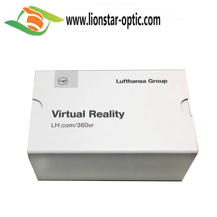 VR Cardboard White And Brown Vr Virtual Reality Viewer 3D Vr Video Glasses Blue Film