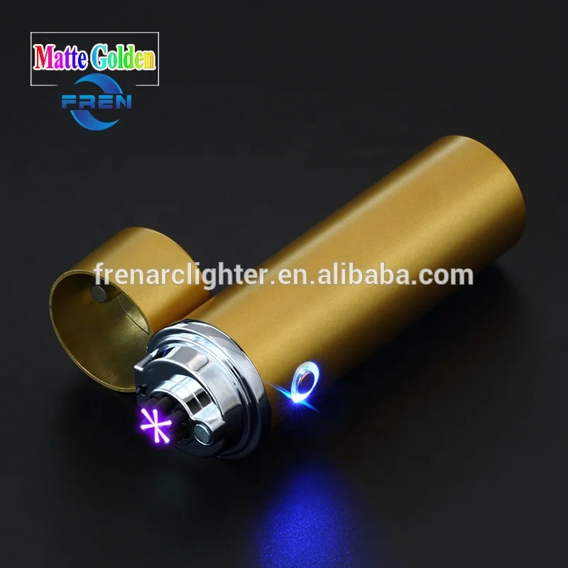 Wholesale Cool Electric Custom Logo 3 Arc Plasma Lighter USB Rechargeable Electronic Candle Lighters Free Sample Camping CLASSIC