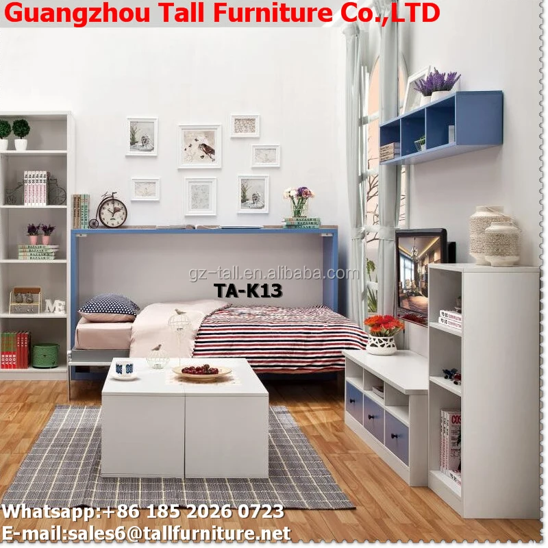 Смарт жилплощадь скрытая настенные кровать/мерфи кровать
