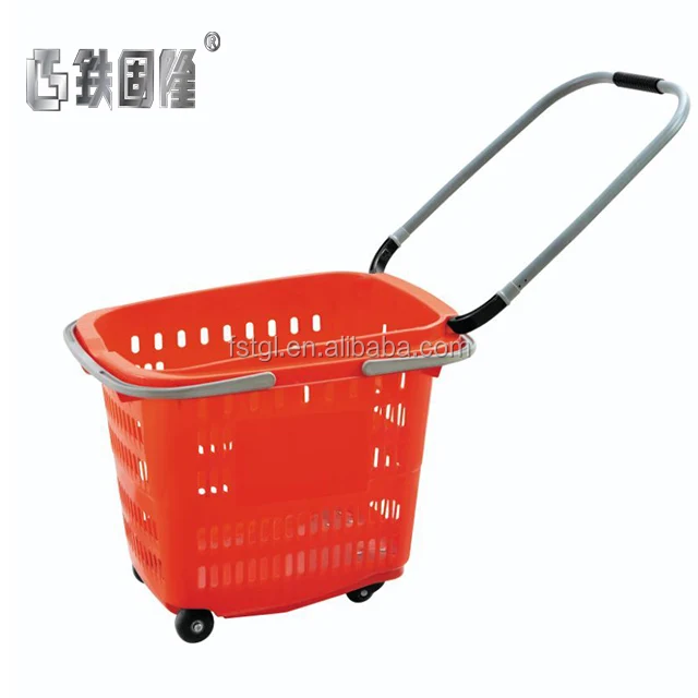 Convenience store retail store supermarket market with wheels convenient shopping basket
