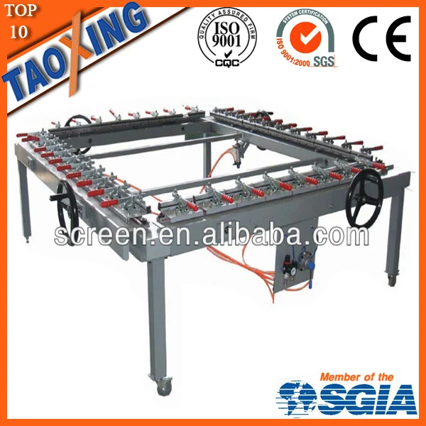 механически шелкография сетки растяёение машина для экрана рамки
