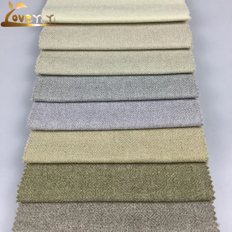 Upholstery Soft Sofa 100%polyester Faux Linen Look Fabric