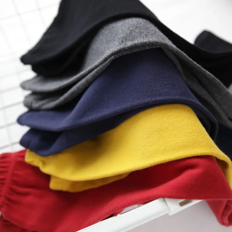 Wholesale Baby Kids Girls Leggings Cotton Plain Solid Color Leggings Children Soft Pants