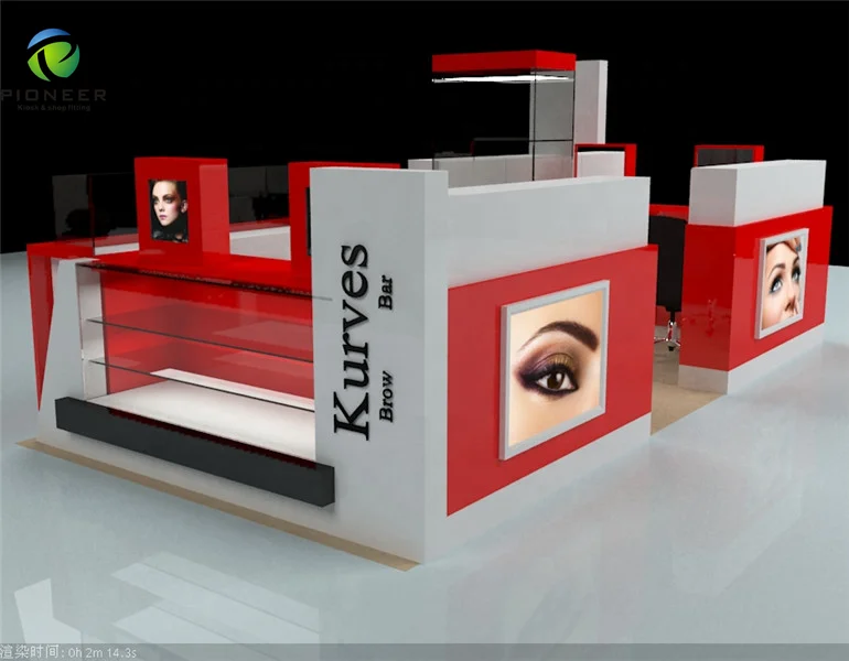 Hot Sale Furniture Beauty Salon Eyebrow Threading Kiosk 3D Design For Sale
