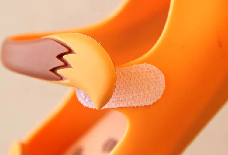 Squirrel design children girl larger size mini melissa jelly shoes