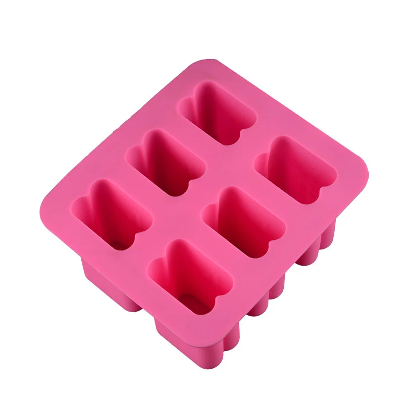 Soap Molds 6 Cavity Rectangular Silicone Hot Sale Hottest Large Cake Tools 3d Soap Molds