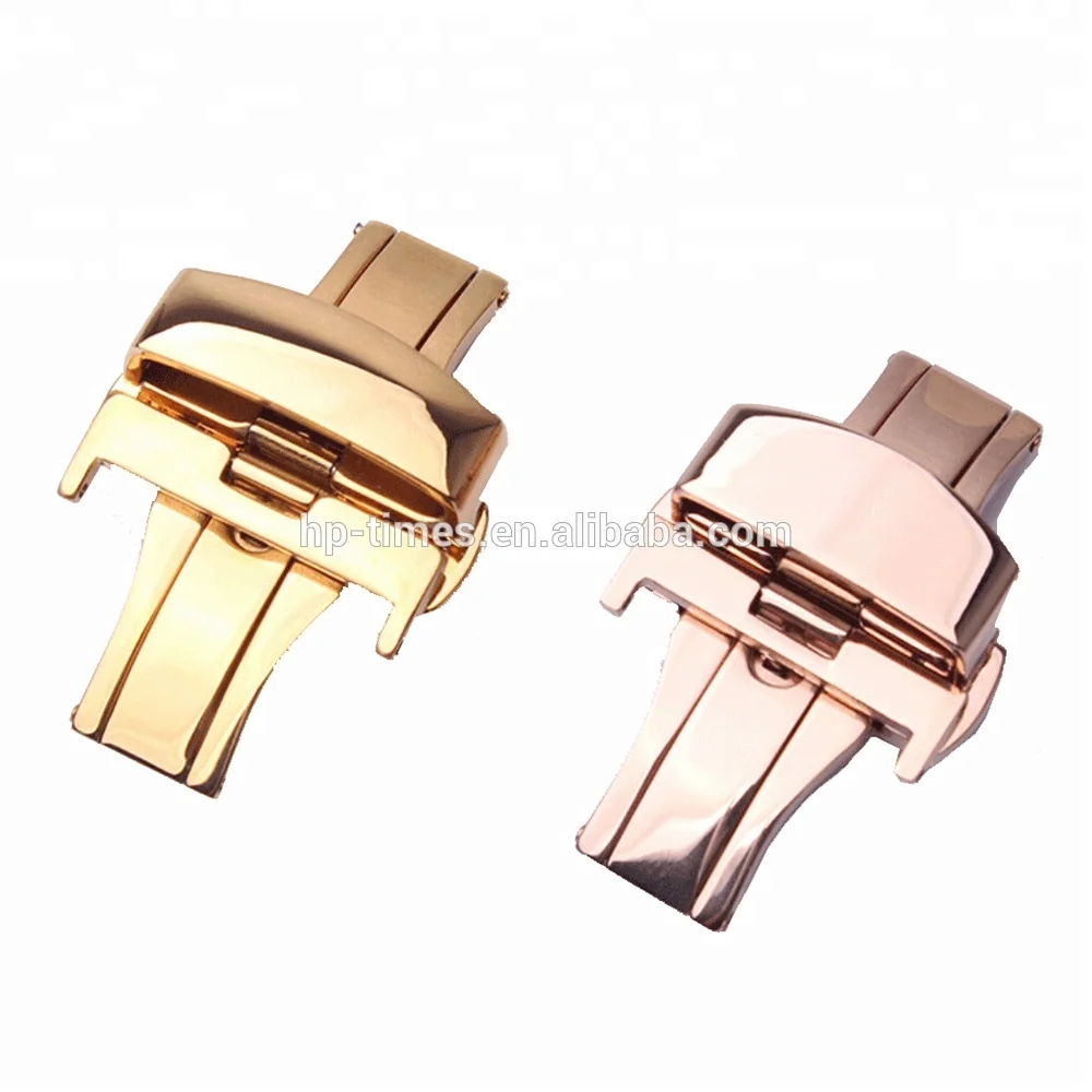 
316L Stainless Steel Double Butterfly Watch Buckle 