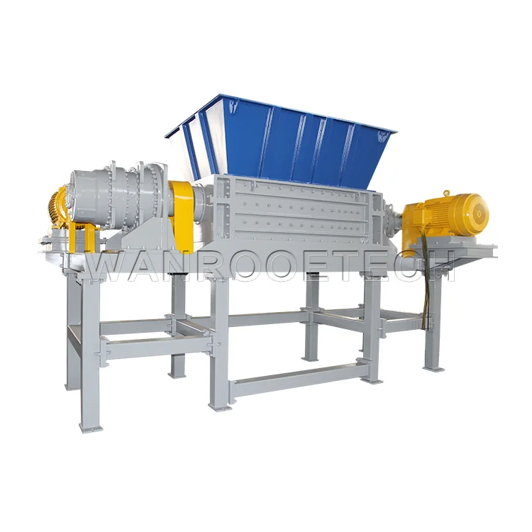 100-2000kg/h Waste Tyre Recycling Rubber Crusher Tire Shredder Machine