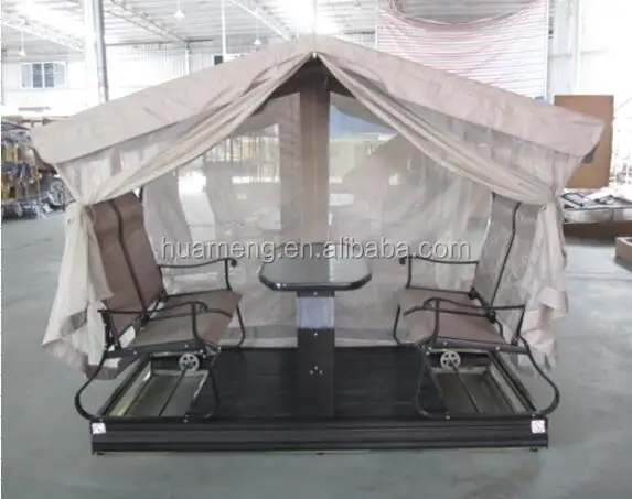 4 person patio garden swing with canopy gazebo hammock with swings glider furniture