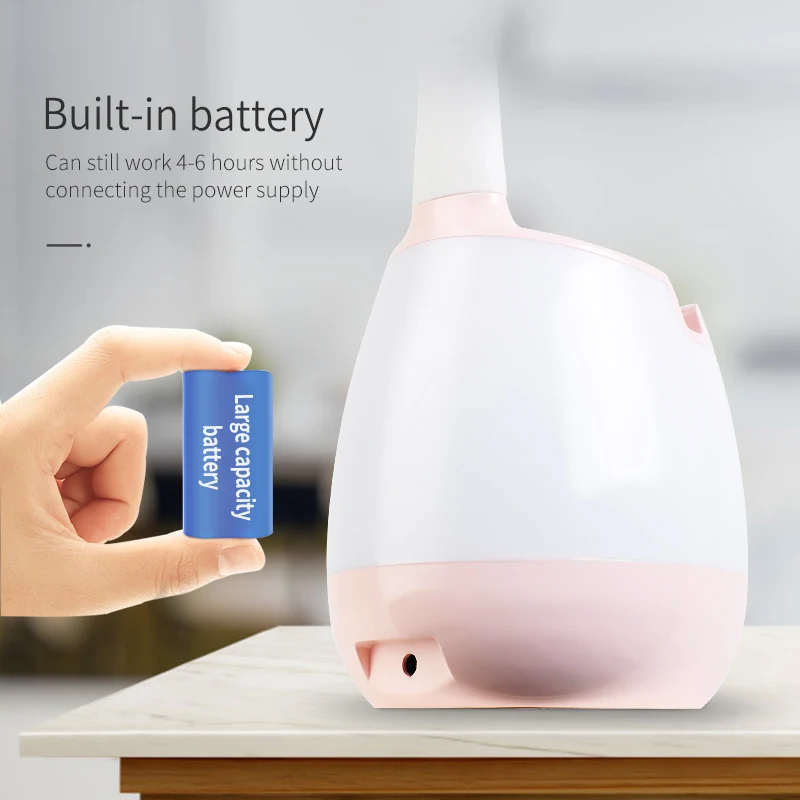 Battery Reading Table Lamp With Pen Holder Magic Touch Sensor Led Desk Lamp Night Light