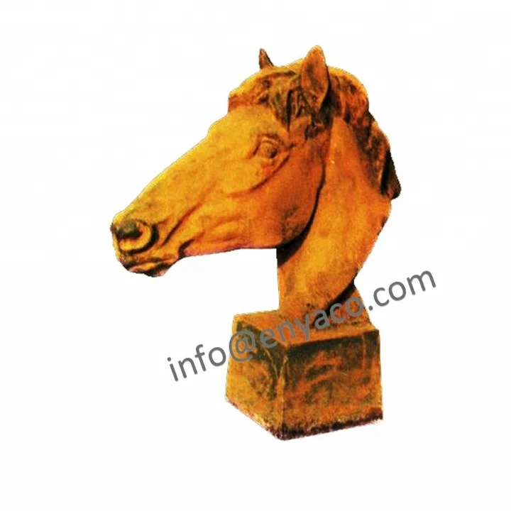 High quality factory price decorative horse head, antique horse head figurine