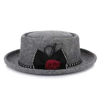  beautiful fringed pearl retro formal hat