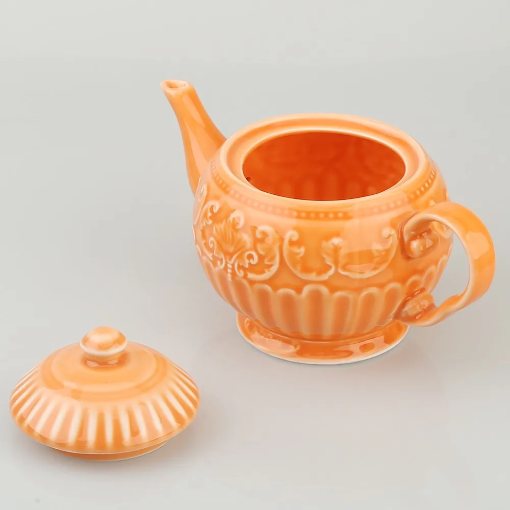 900ml Porcelain Color Glazed Coffee Tea Pots