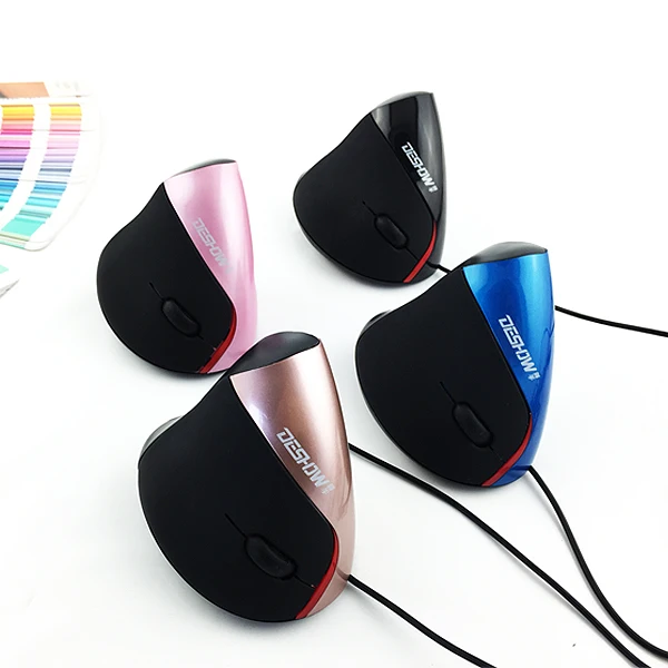 
Human Engineering Mouse Delux Wired Ergonomic Vertical Mouse for PC Laptop Computer 