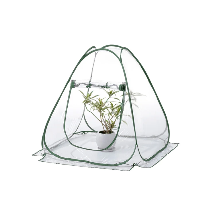 
Small Flower Plant Greenhouse Pop Up Tent For Plants Growth PVC Mini Green House Outdoor Grow Tent 