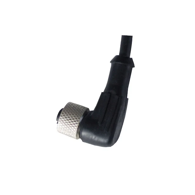 M12 5 Pin  Male Female Injected Cable Sensor Connector 90 Degree Angled/Straight IP67 Waterproof (IBEST)
