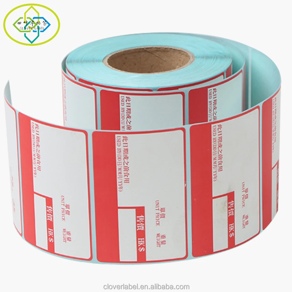 Cheap roll direct thermal label, Electronic scale label, barcode price label for supermarket