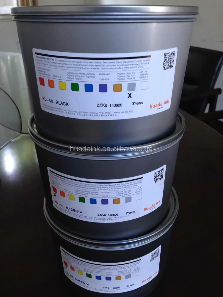 Cost effective, fast setting offset printing inks