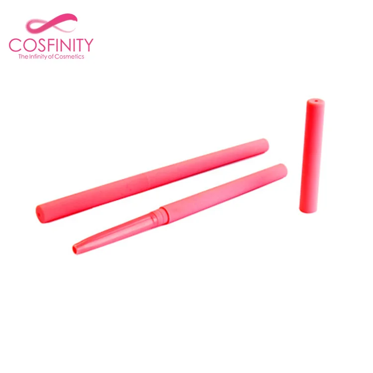 hot auto plastic cosmetic packaging eye liner tube,slim empty eyeliner pencil mechanical best eyebrow pencil tube