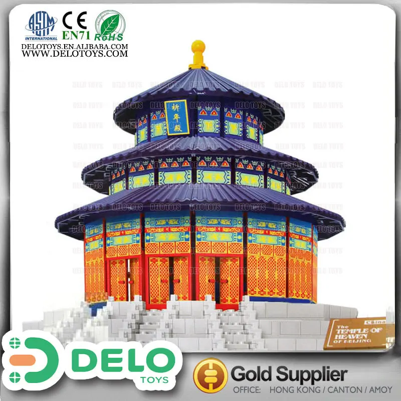 Новые идеи продукта 2015 пластиковые строительные кирпичи знаменитое здание миниатюрный храм неба DE0083150