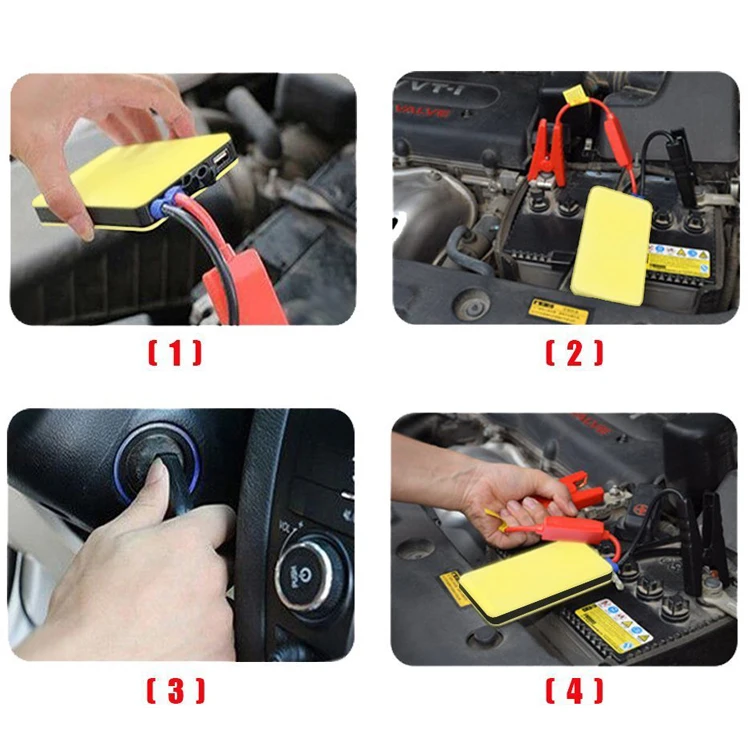 Super slim 6000mah portable car battery vehicle jump starter for auto