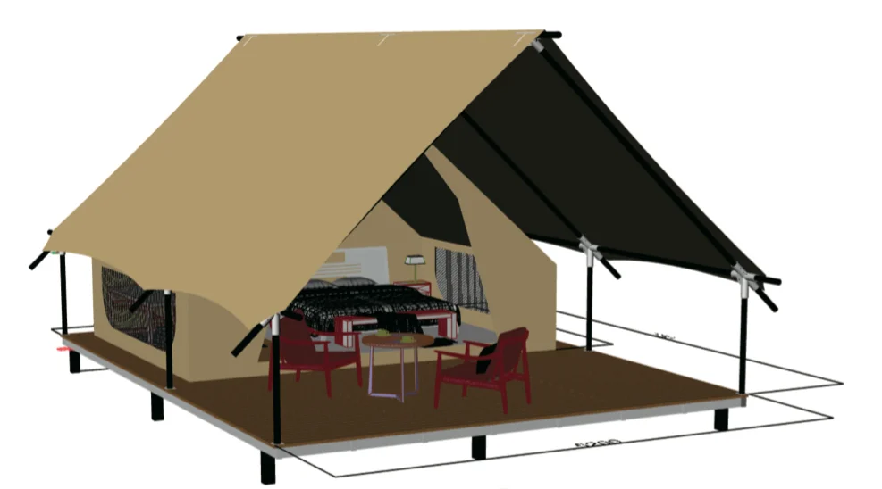 
luxury glamping tent safari tent 