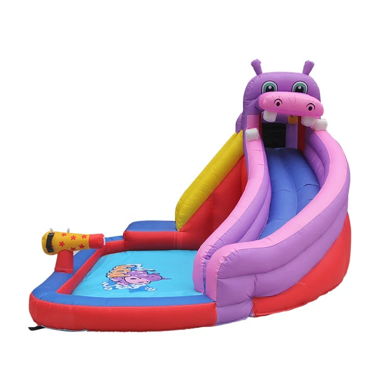 S067B Cheap Price New Hot Custom Oxford Fabric Hippo Water Slide Supplier from China