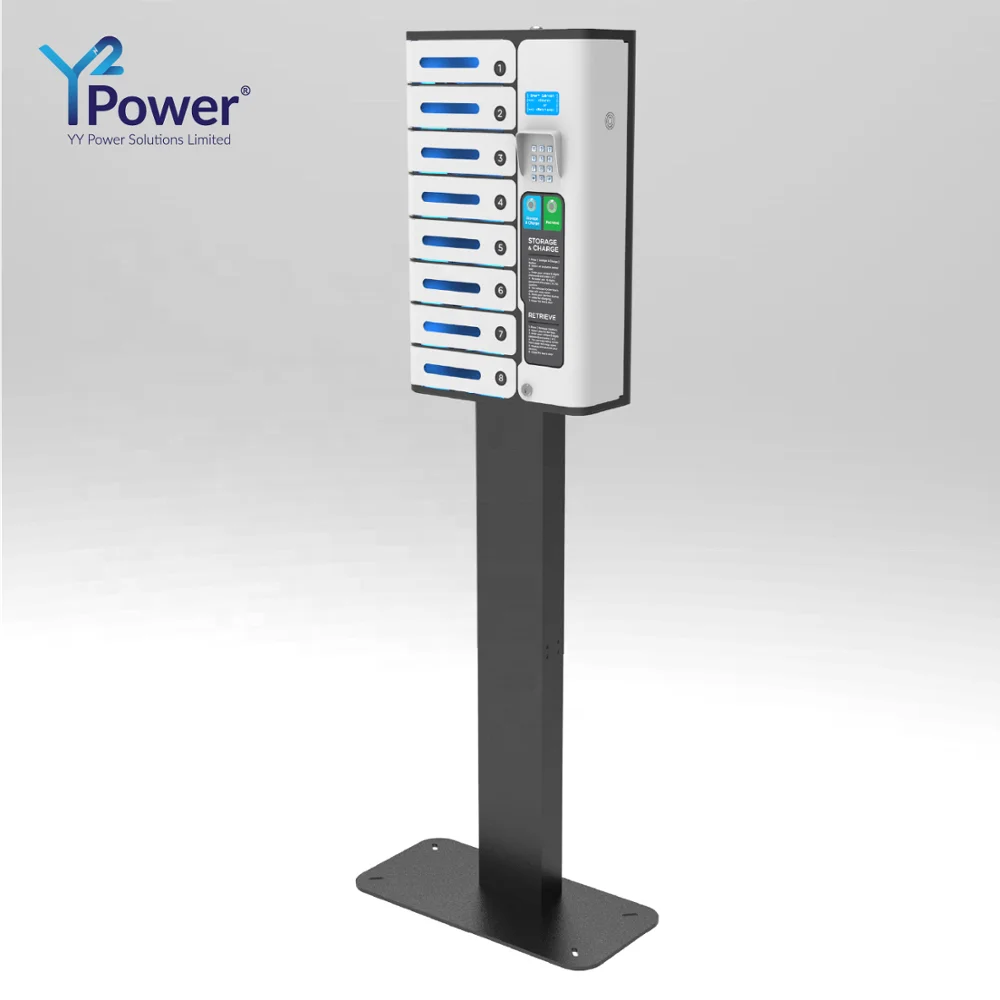 Y2Power Factory Supply  MIA 8 Bay Pin Code Charging Locker PL-S008-Y2 Wall mounted Charging Station for restaurant cafe