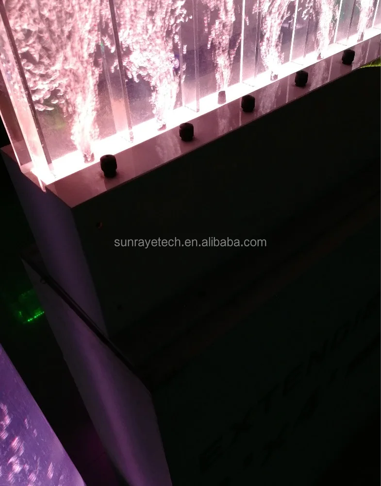 Standard size LED color-changing bubble wall fountain bubble regulator home decoration