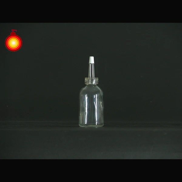 small volume clear glass vial ampule bottle pharmaceutical conical dropper bottle