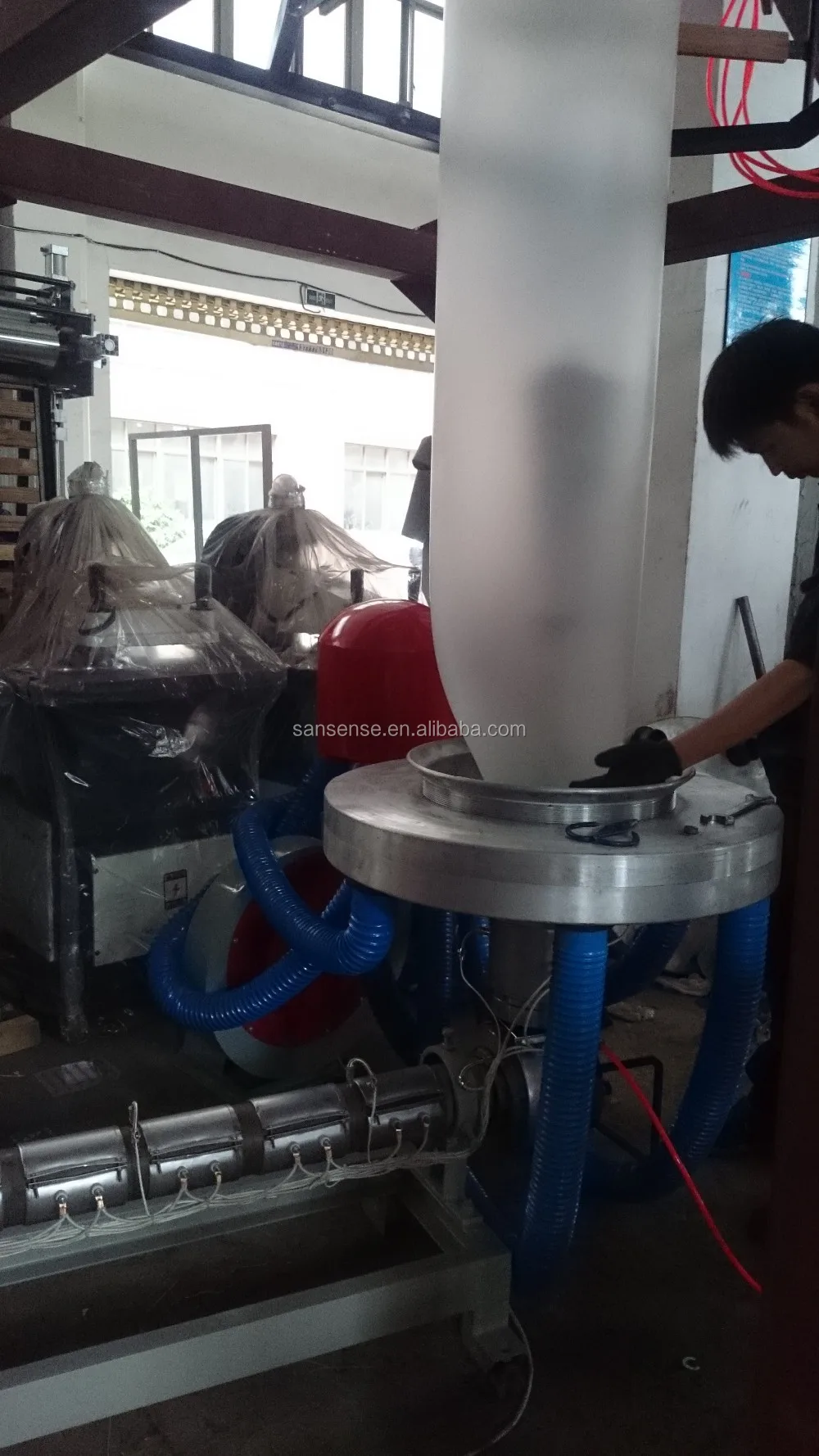 Машина для выдувания полиэтиленовой пластиковой пленки, машина для выдувания экструзионной пленки hdpe, цена