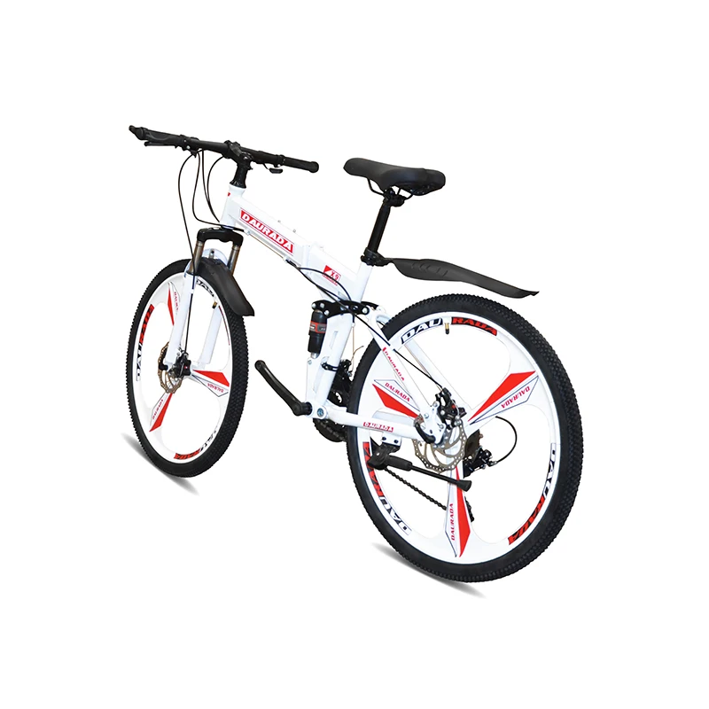 21 Speed Folding Mountain Bike 26 Inch Folding Bicycle Three Knives One Round Wheel MTB