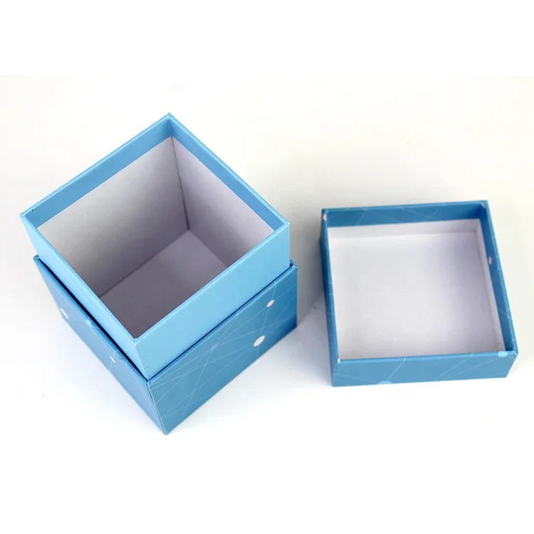 Custom Design Hat Embossed Recyclable Cardboard Paper Packaging Candle Gift Box Holder With Lid