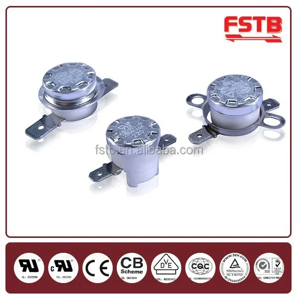 FSTB CQC TUV Approved KSD301 Mechanical Bimetal Type Iron thermostat