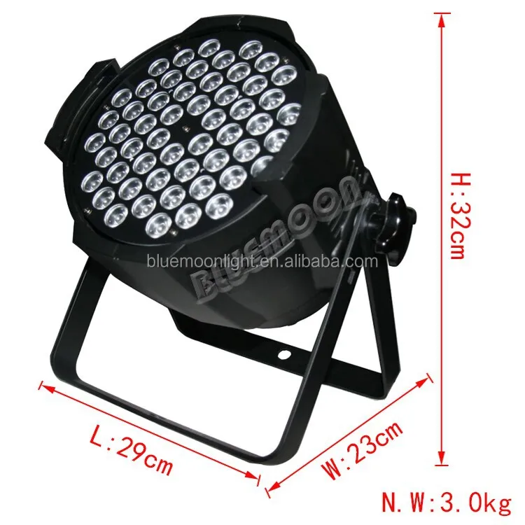 aluminium par led 54x3 led flat par light led profile for led strip led lamp housing
