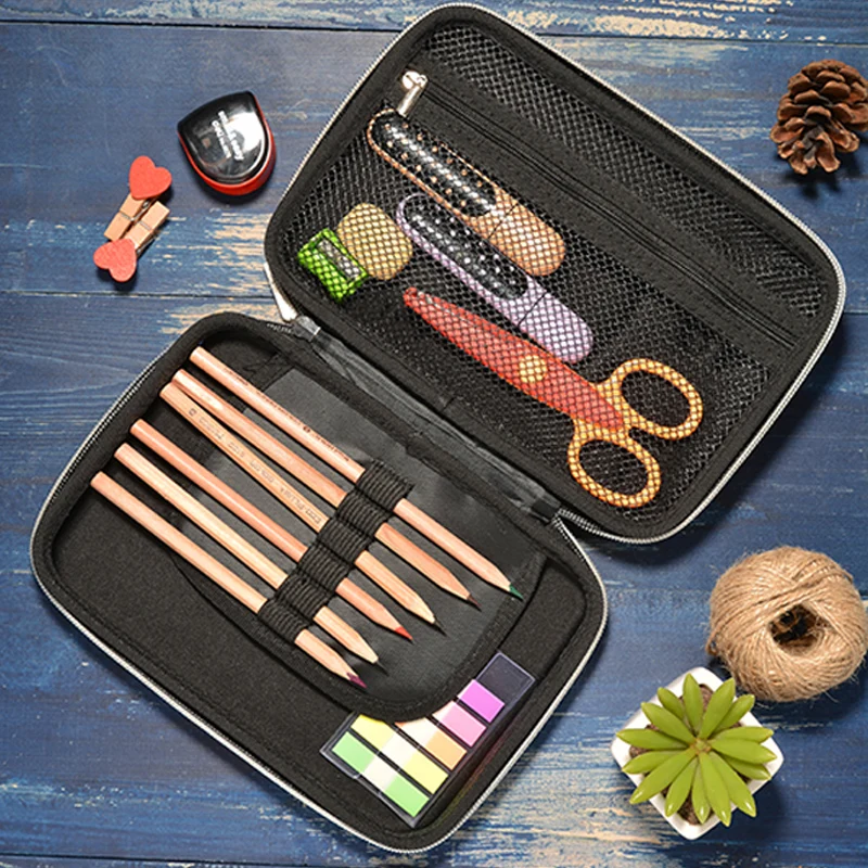 2019 New styles promotional pencil case   marvel  EVA  black pencil pouch for kids