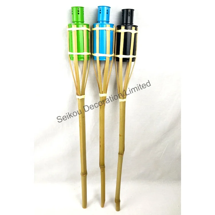 
Hot sale 60cm Natural Bamboo Tiki Torch without weaving 