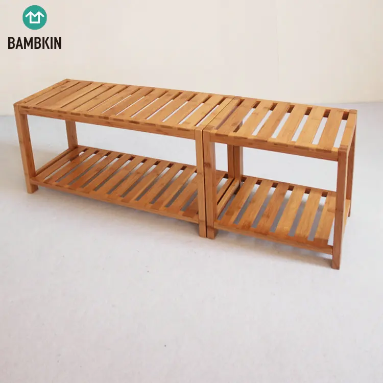 FSC approved BAMBKIN bamboo shower seat bench stool bathroom stool waterproof