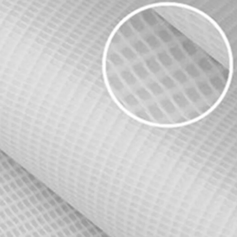 White Flame Retardant PVC Laminated Tarpaulin Shelter