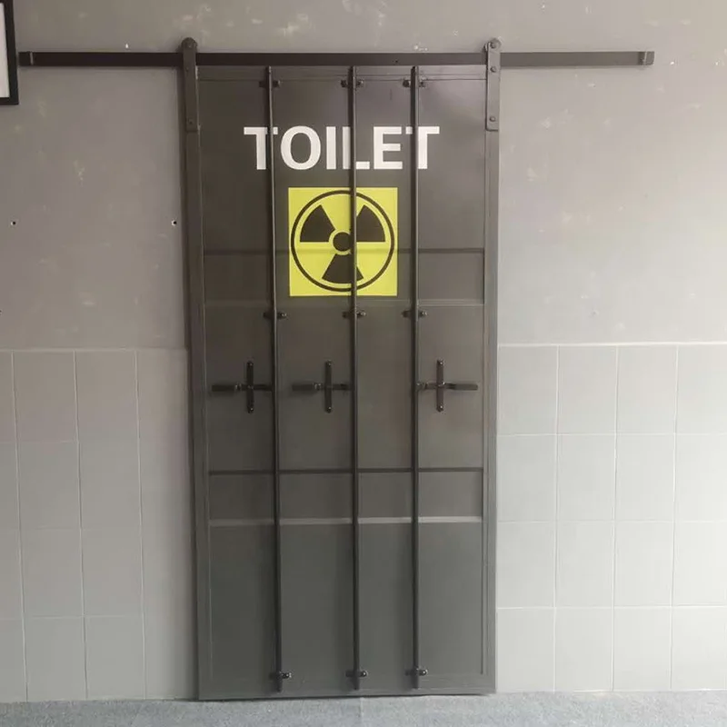 Sliding Barn Door  Industrial Furniture Shipping Container Style For Bathroom Kitchen Room Custom Logo And Size MOQ 1 Piece