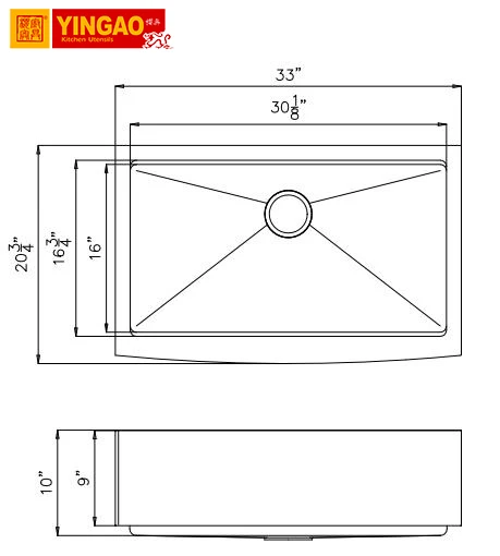 Раковина из нержавеющей стали 304 для пищевых продуктов